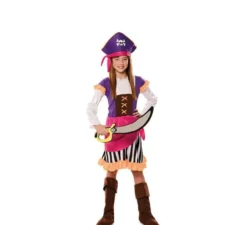 Costume da Pirata viola per bambina
