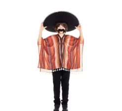 Costume da pistolero messicano con poncho per bambino