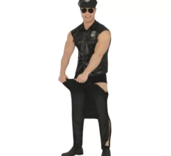 Costume da poliziotto a maniche corte per uomo
