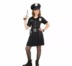 Costume da poliziotto con berretto per bambine