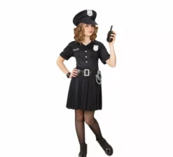 Costume da poliziotto con berretto per bambine