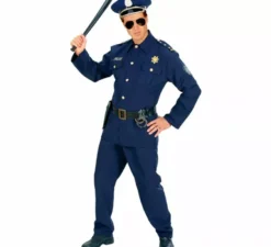 Costume da poliziotto con cappello per uomo