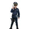 Costume da poliziotto con walkie-talkie per bambini