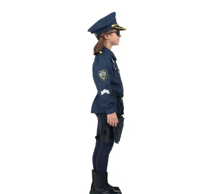 Costume da poliziotto con walkie-talkie per bambini