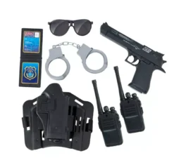 Costume da poliziotto con walkie-talkie per bambini