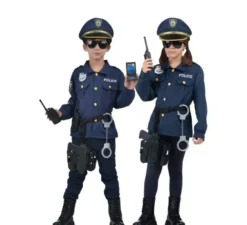 Costume da poliziotto con walkie-talkie per bambini