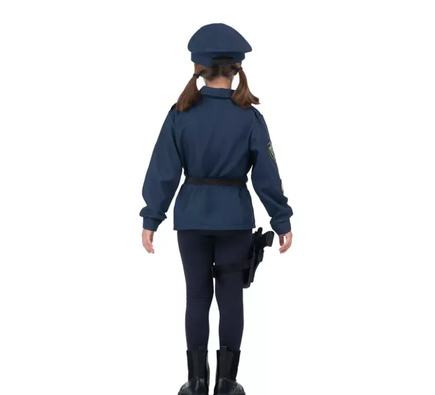 Costume da poliziotto con walkie-talkie per bambini