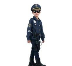 Costume da poliziotto con walkie-talkie per bambini