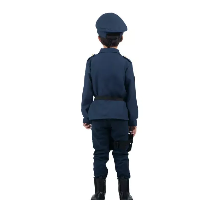 Costume da poliziotto con walkie-talkie per bambini