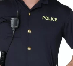 Costume da poliziotto muscoloso per uomo
