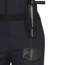 Costume da poliziotto nero con pantaloni per adolescenti