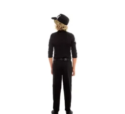 Costume da poliziotto nero e giallo per bambino