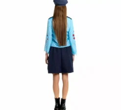 Costume da poliziotto zombie con berretto per donna