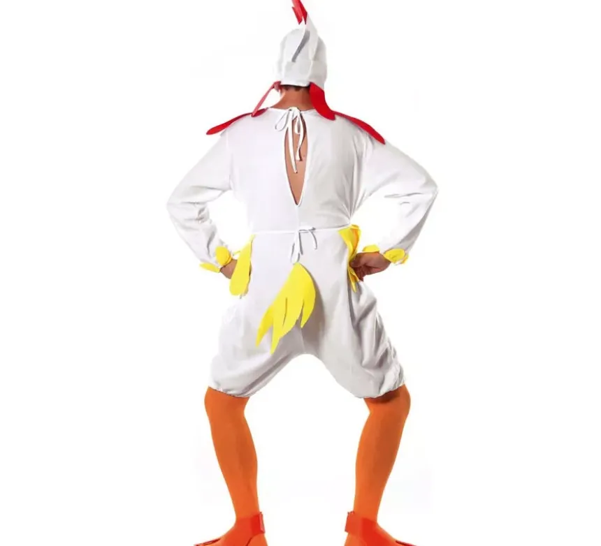 Costume da pollo per un uomo