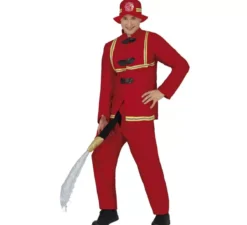 Costume da pompiere con manichetta a sorpresa per uomo