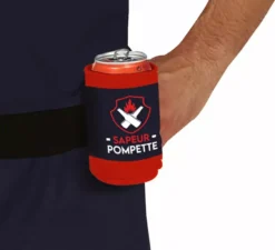 Costume da pompiere con portabevande da uomo