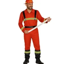 Costume da pompiere da uomo con tubo