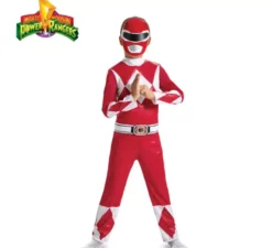 Costume da Power Rangers Deluxe Red Mighty Morphin per bambino