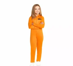Costume da prigioniera arancione per bambine