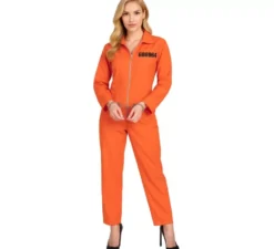 Costume da prigioniera arancione per donna