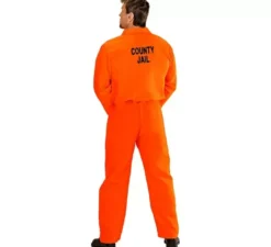 Costume da prigioniero arancione per uomo
