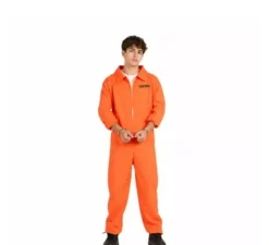 Costume da prigioniero con identificatore per uomo