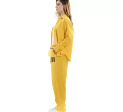 Costume da prigioniero giallo per donna