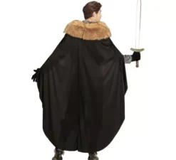 Costume da principe medievale oscuro per uomo