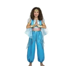 Costume da Principessa araba turchese per bambina