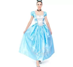 Costume da principessa blu delle fiabe per donna