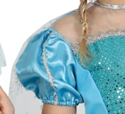 Costume da principessa del ghiaccio blu per bambina