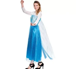 Costume da principessa del ghiaccio blu per donna