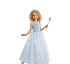 Costume da principessa delle fiabe blu per bambine