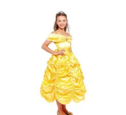 Costume da principessa delle fiabe gialla per bambina