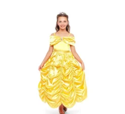 Costume da principessa delle fiabe gialla per bambina