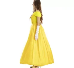 Costume da principessa delle fiabe gialla per donna
