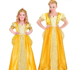 Costume da principessa gialla per bambine