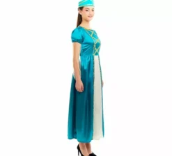 Costume da principessa medievale blu per donna