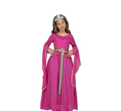 Costume da Principessa medievale rosa per bambina