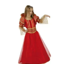 Costume da Principessa o regina rosso per bambine