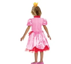 Costume da principessa Peach Super Mario Nintendo per bambine