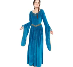 Costume da principessa vichinga blu per donna