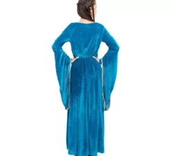 Costume da principessa vichinga blu per donna
