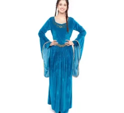 Costume da principessa vichinga blu per donna