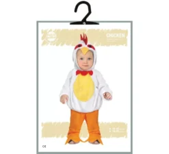 Costume da pulcino bianco per bebè