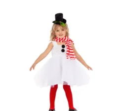 Costume da pupazzo di neve con tutù per bambina e bambino