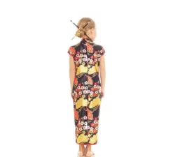 Costume da ragazza cinese floreale Shanghai Qipao