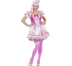 Costume da ragazza cupcake rosa per donna