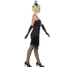 Costume da ragazza degli anni '20 nero per donna