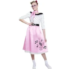 Costume da ragazza degli anni '50 per le donne